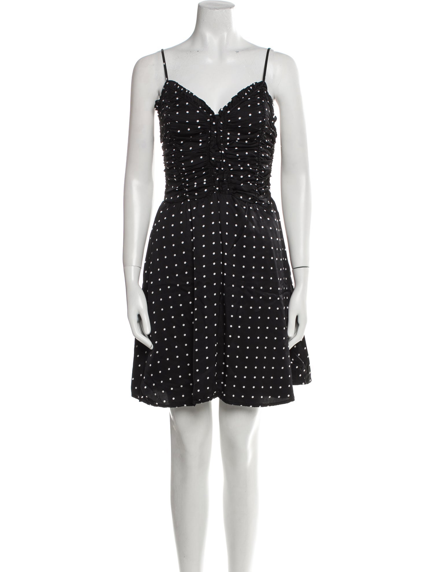 Maje Polka Dot Print Mini Dress