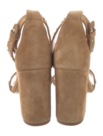 Maje Suede Studded Accents Sandals