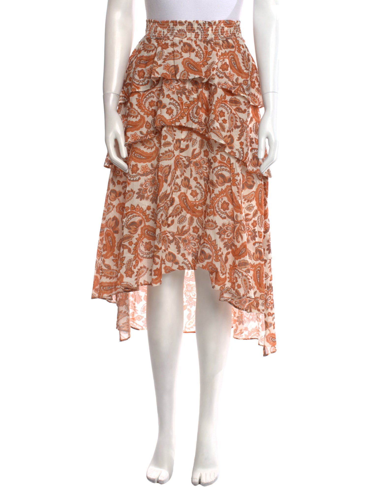 Maje Paisley Print Knee-Length Skirt w/ Tags