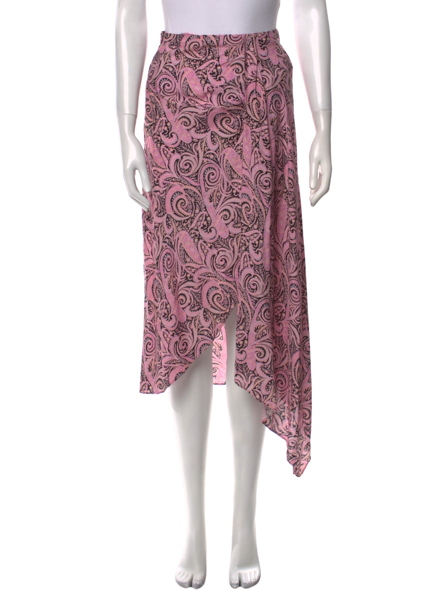 Maje Paisley Print Midi Length Skirt w/ Tags