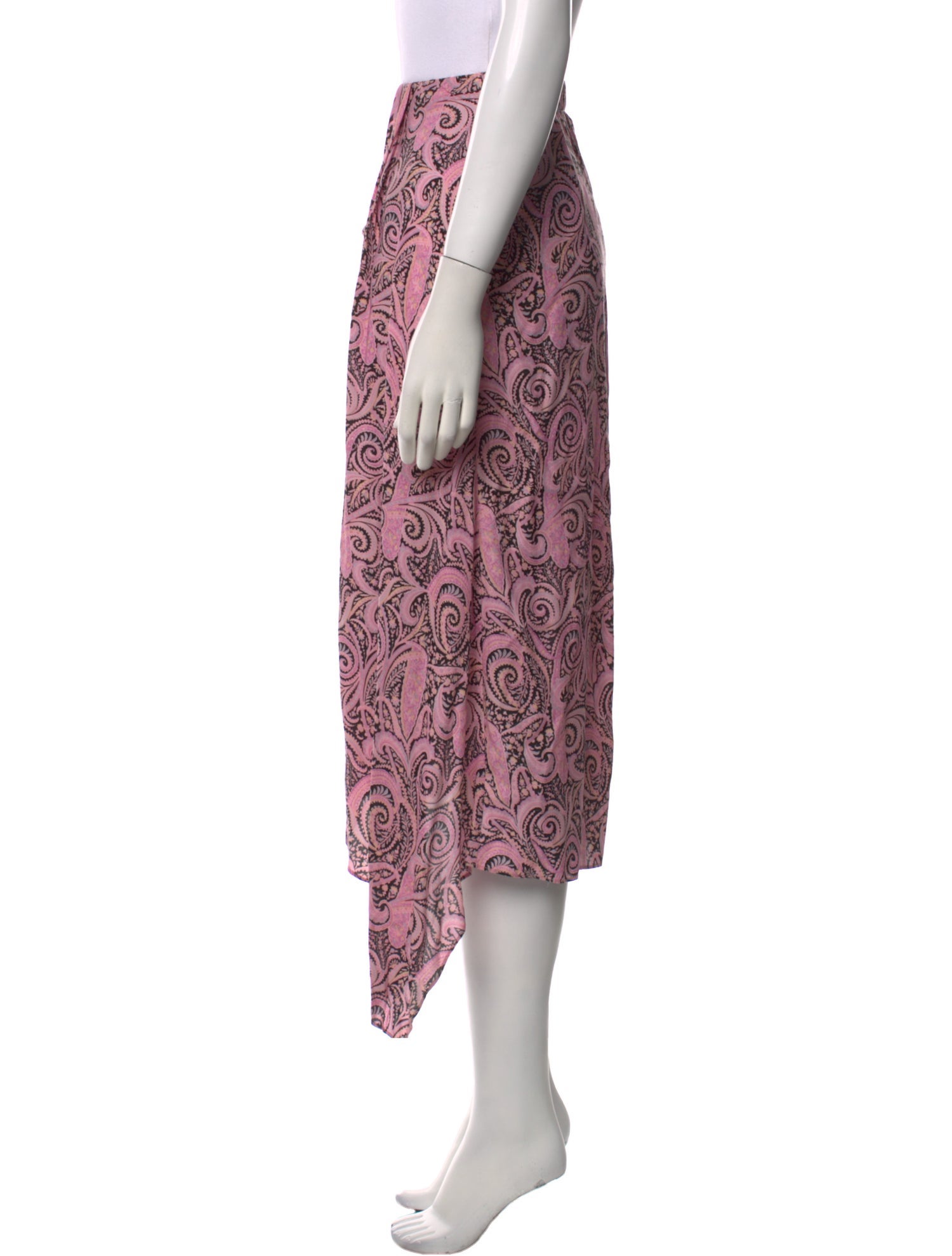 Maje Paisley Print Midi Length Skirt w/ Tags