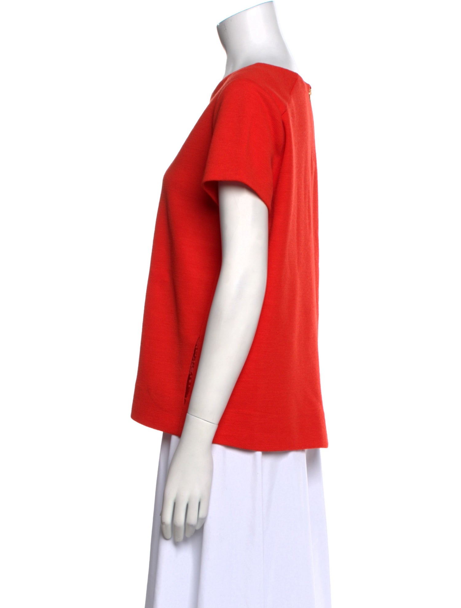 Maje Scoop Neck Short Sleeve T-Shirt