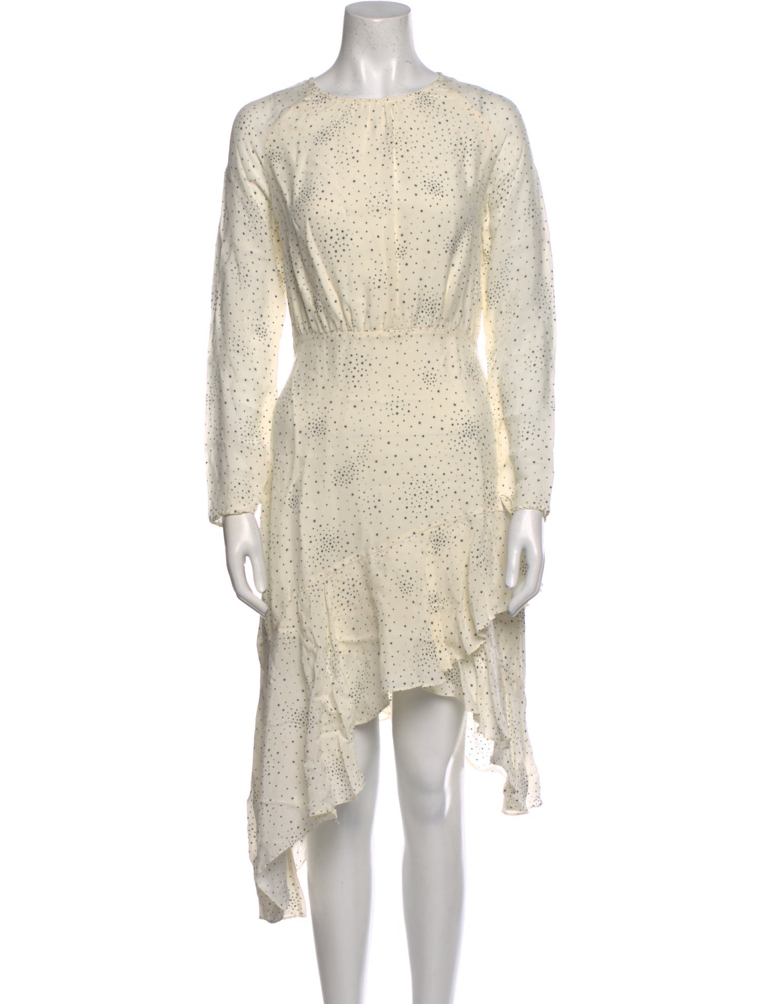 Maje Printed Midi Length Dress