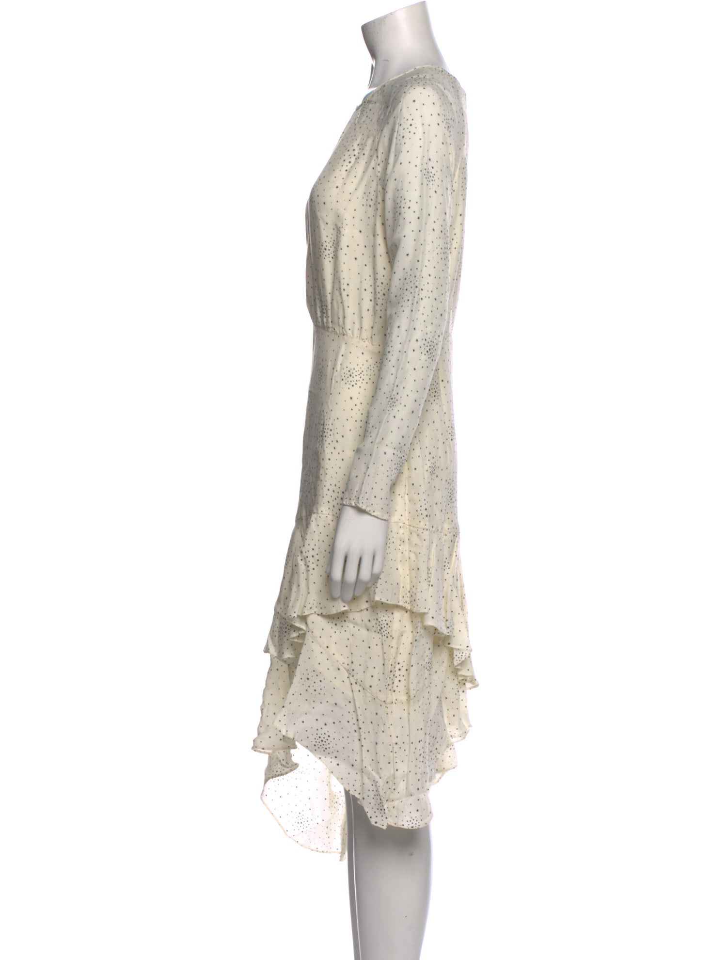 Maje Printed Midi Length Dress