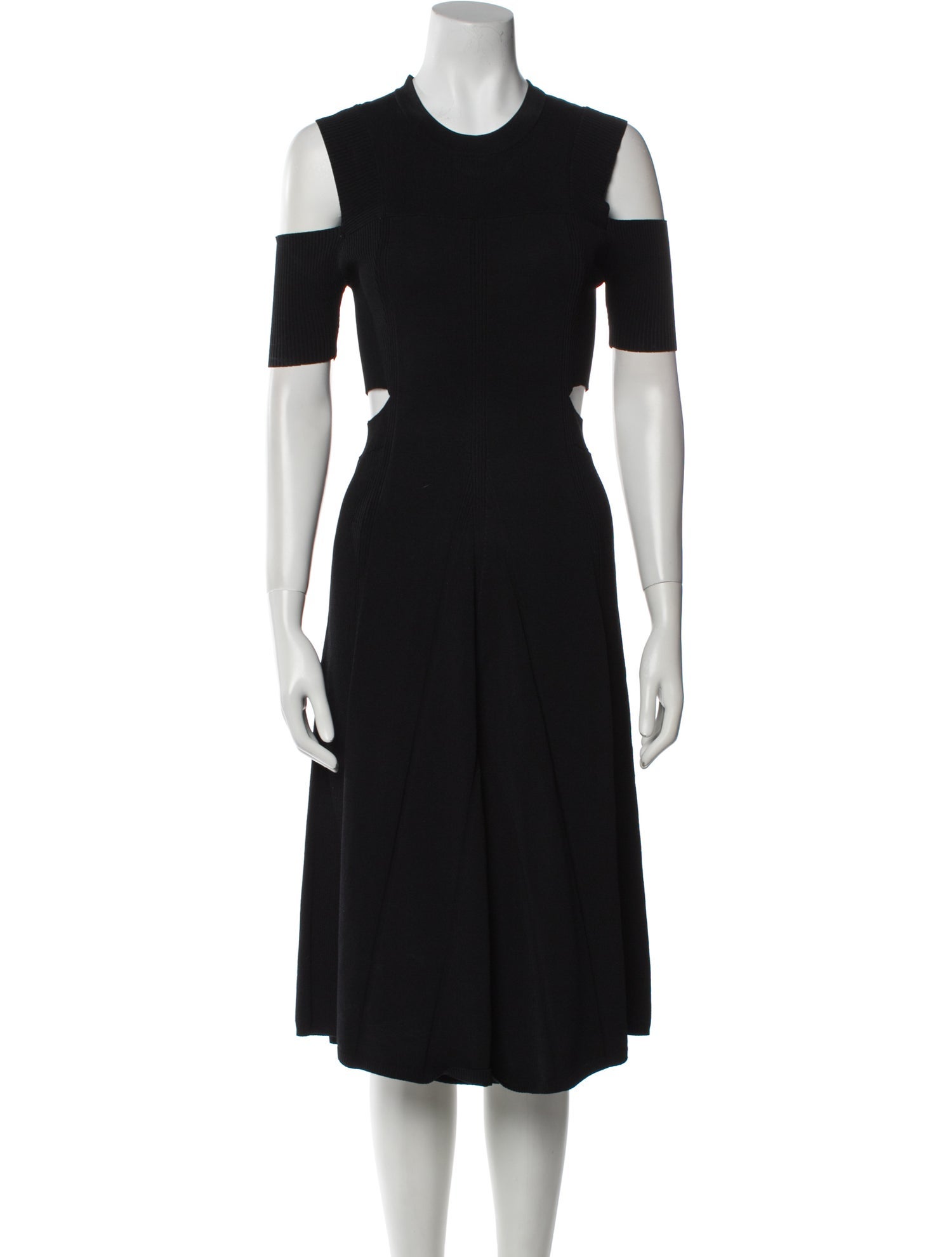 Maje Crew Neck Midi Length Dress