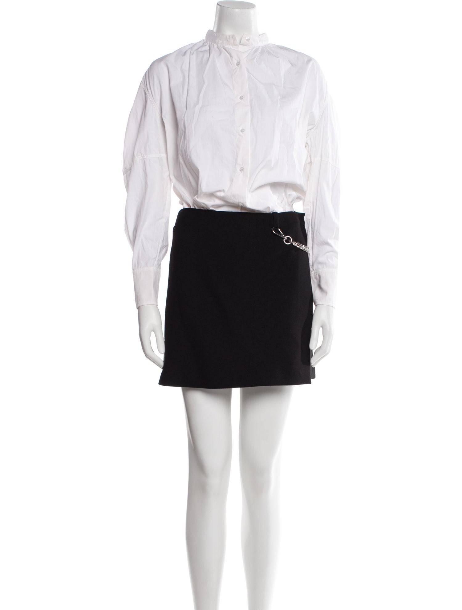 Maje Mock Neck Mini Dress