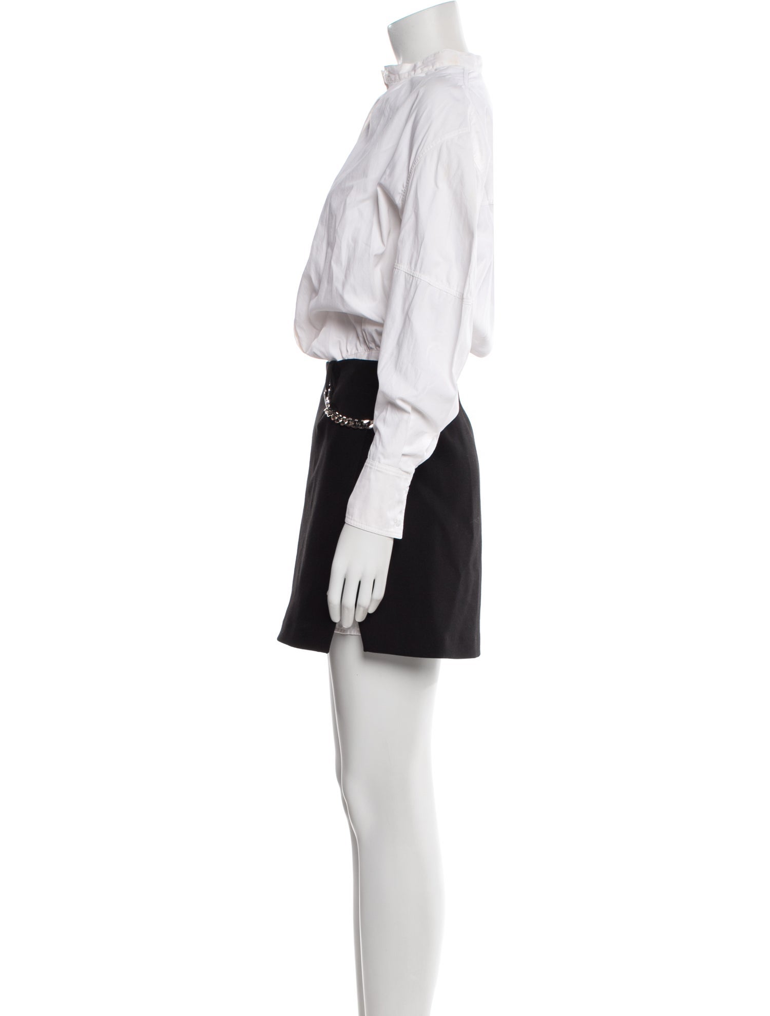 Maje Mock Neck Mini Dress