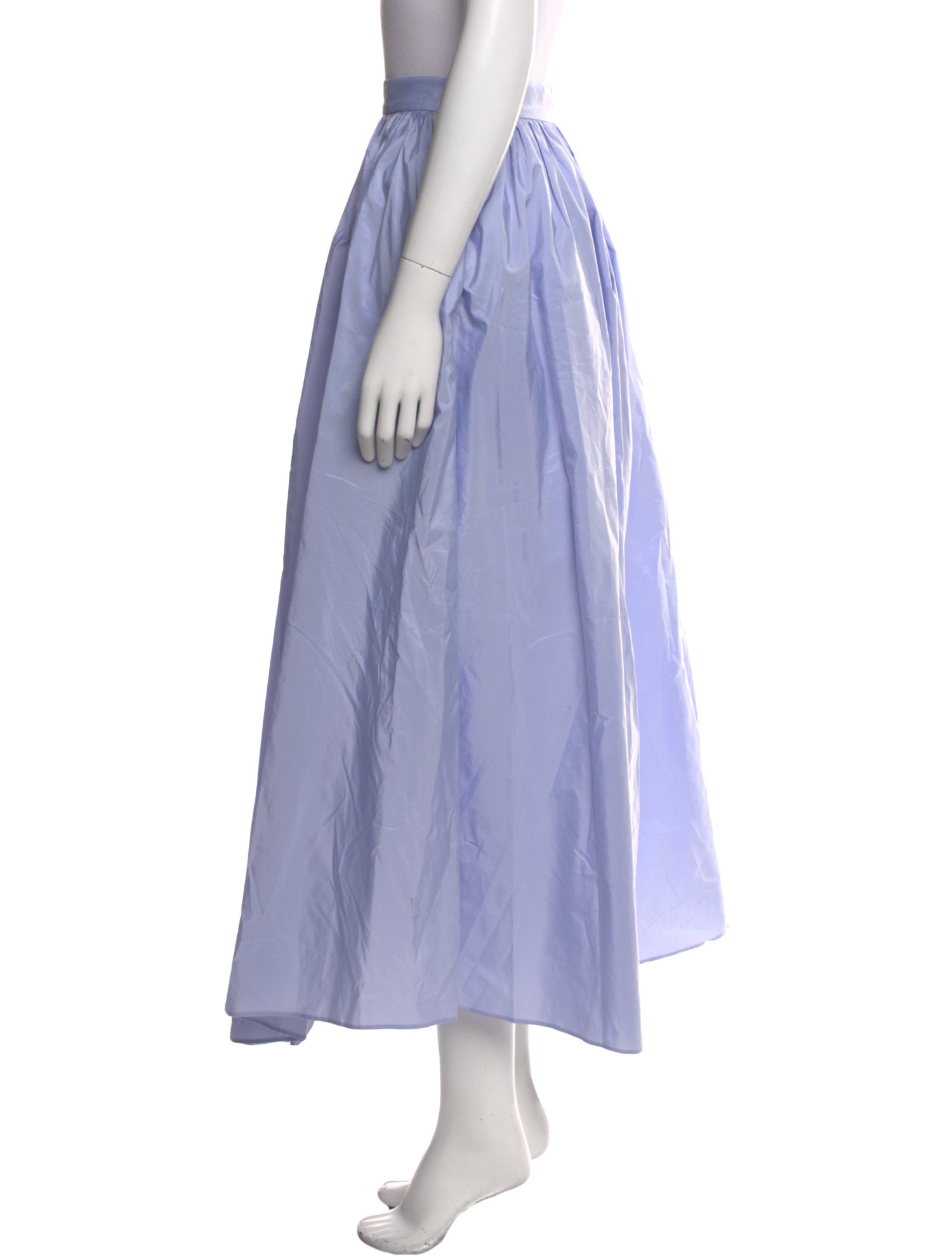 Maje Pleated Accents Midi Length Skirt