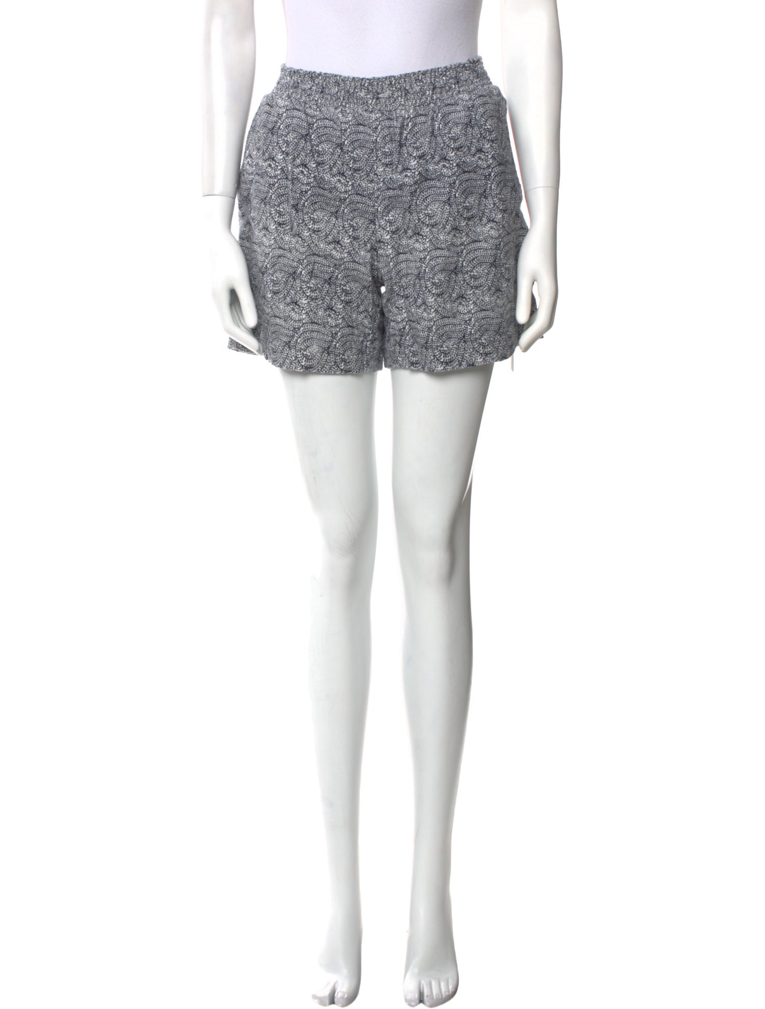 Maje Paisley Print Mini Shorts