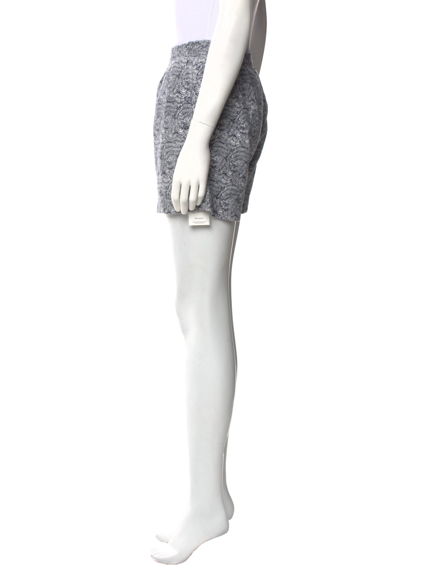 Maje Paisley Print Mini Shorts