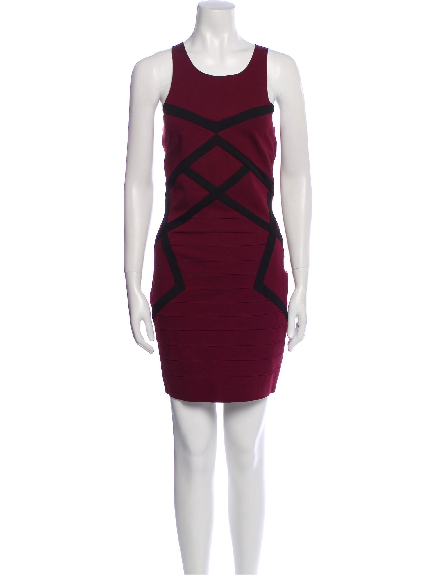 Maje Scoop Neck Mini Dress