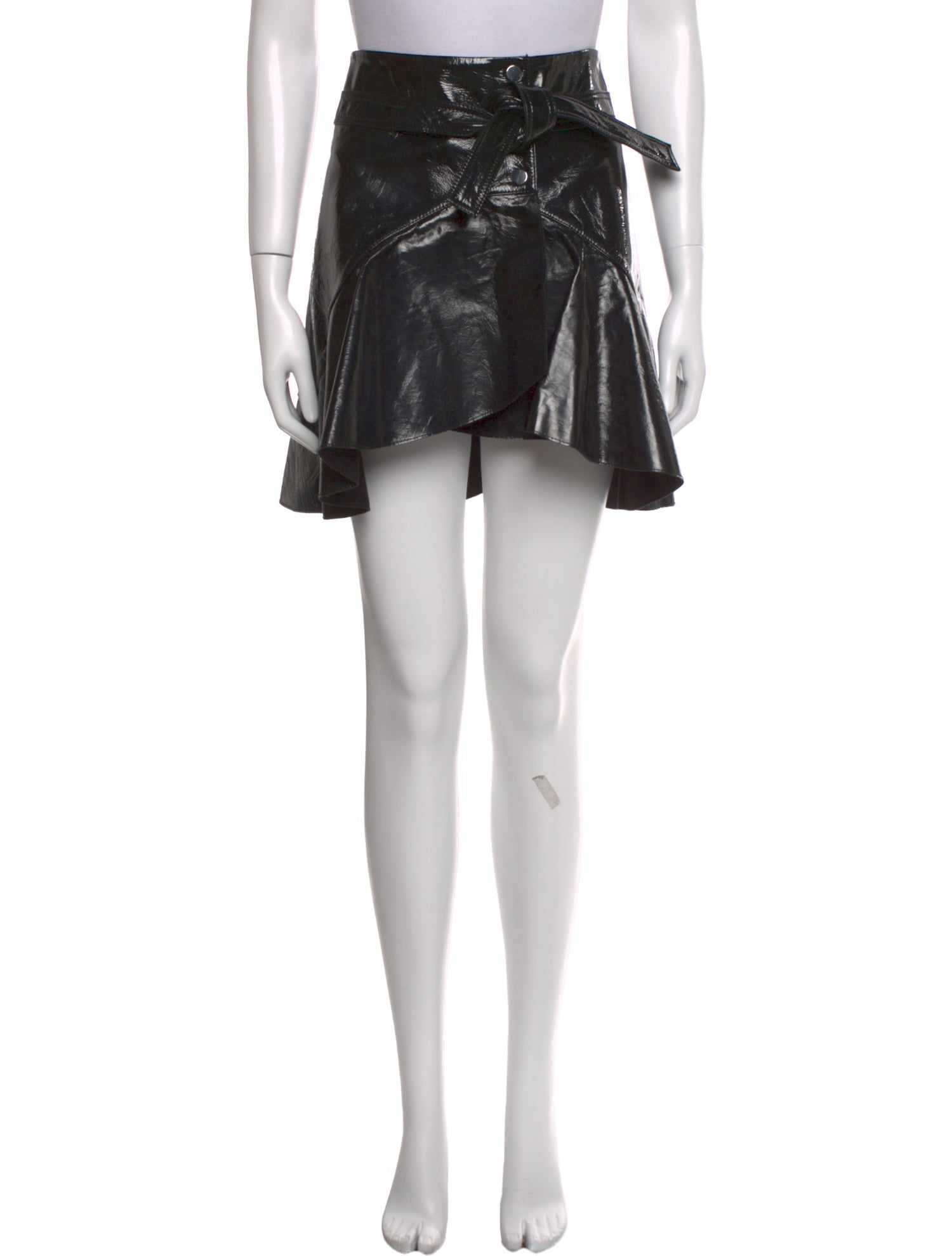 Maje Leather Mini Skirt