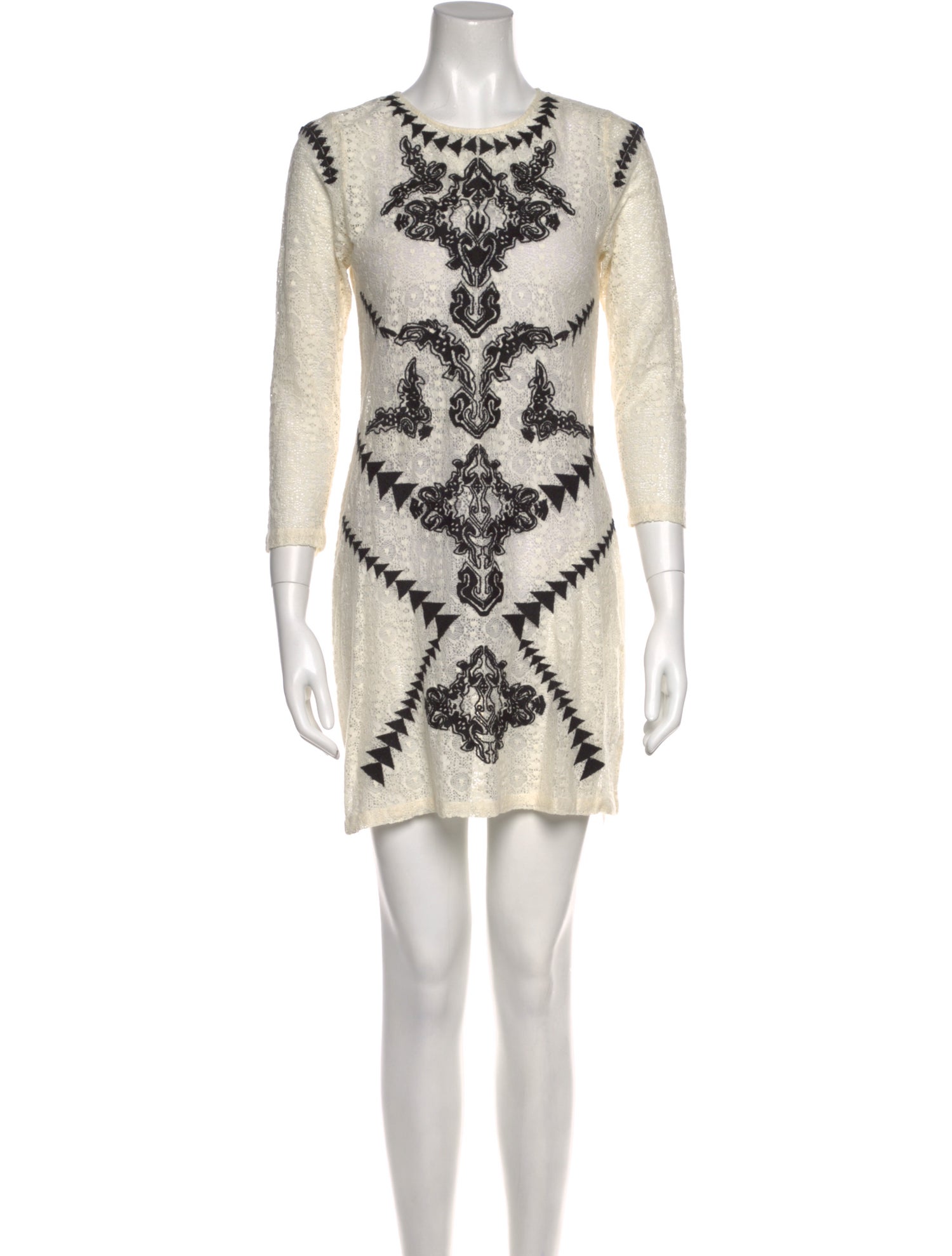 Maje Printed Mini Dress