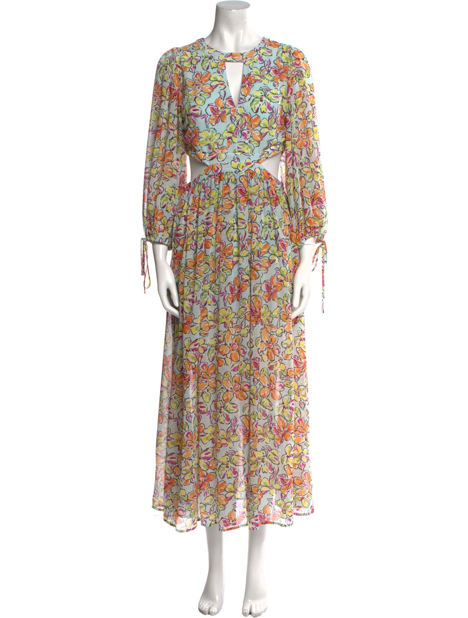 Maje Silk Long Dress