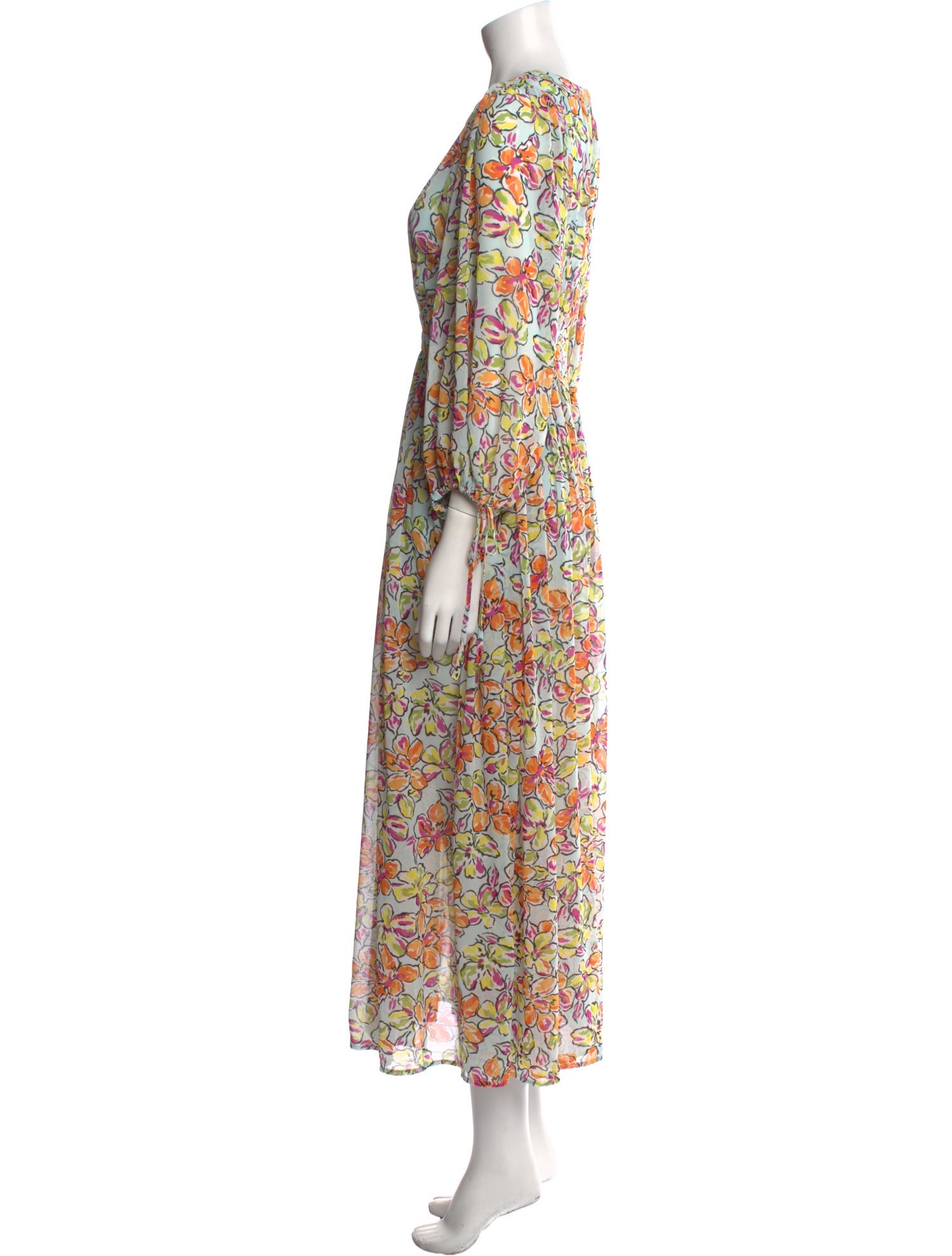 Maje Silk Long Dress