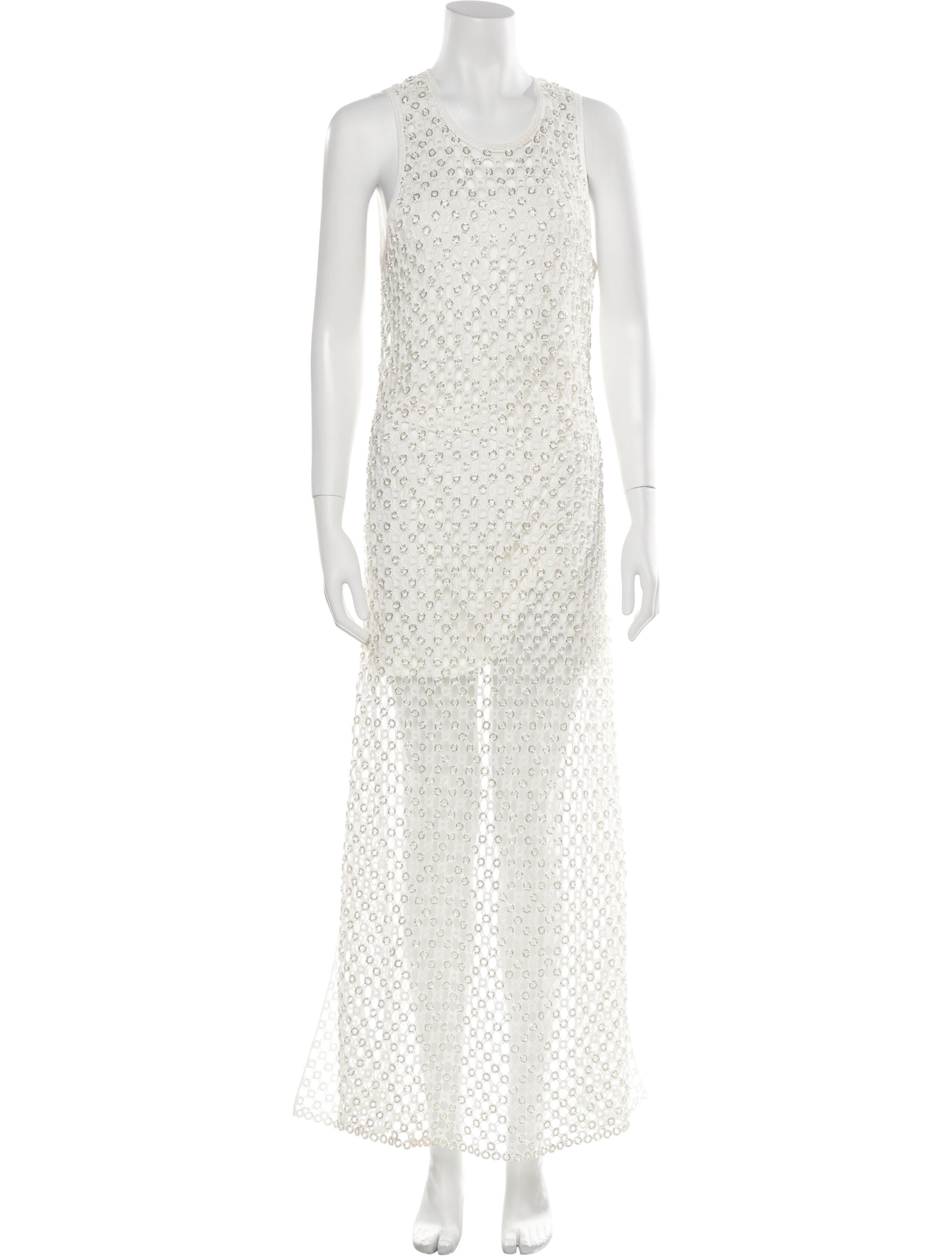 Maje Scoop Neck Long Dress