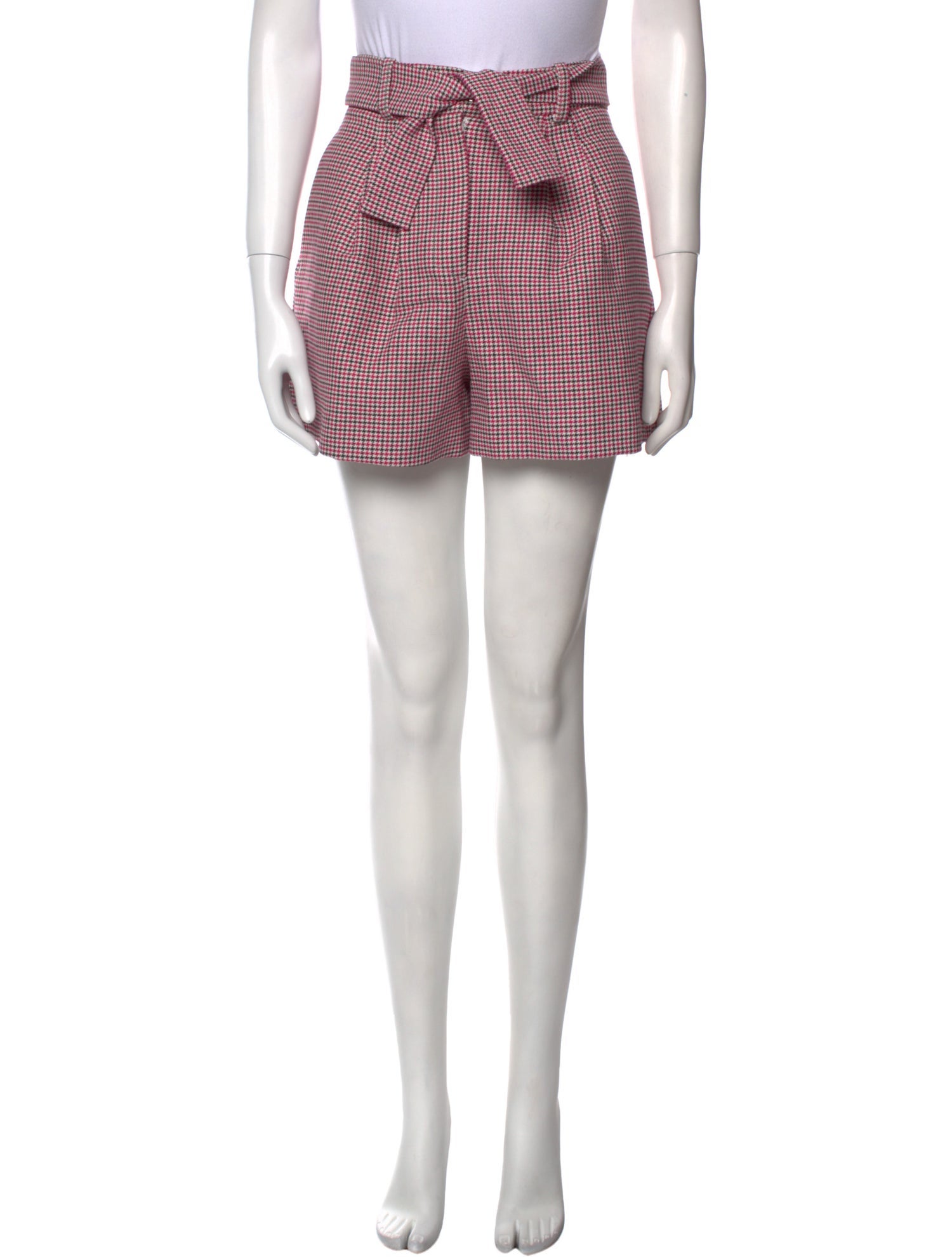 Maje Plaid Print Mini Shorts w/ Tags