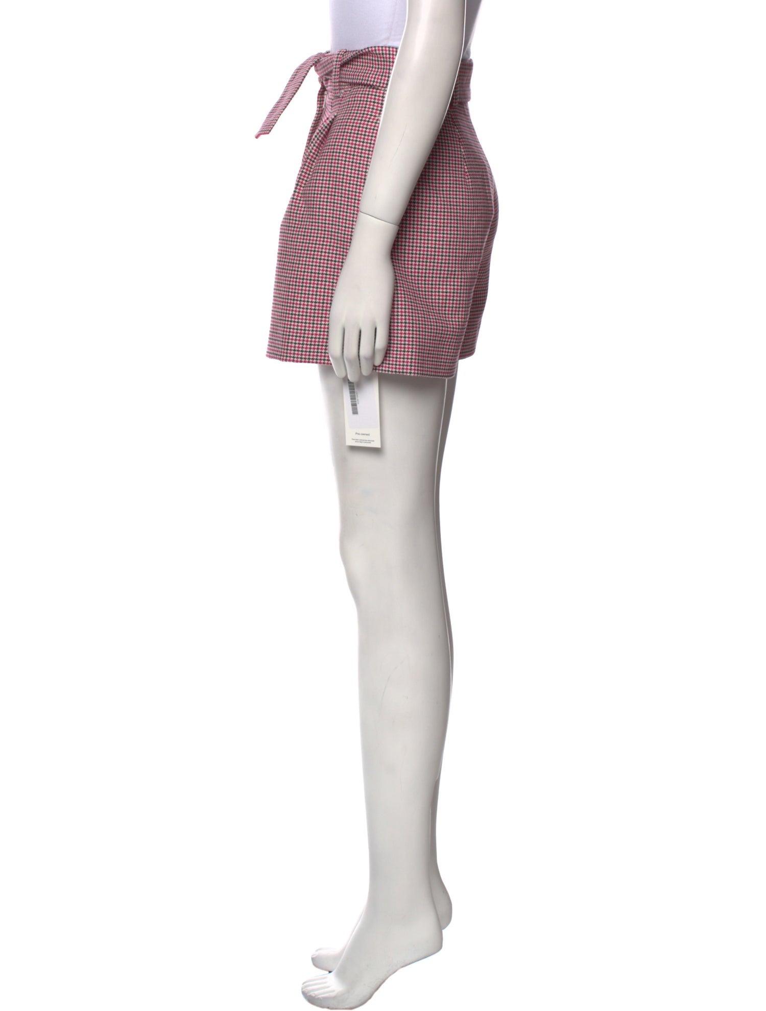 Maje Plaid Print Mini Shorts w/ Tags