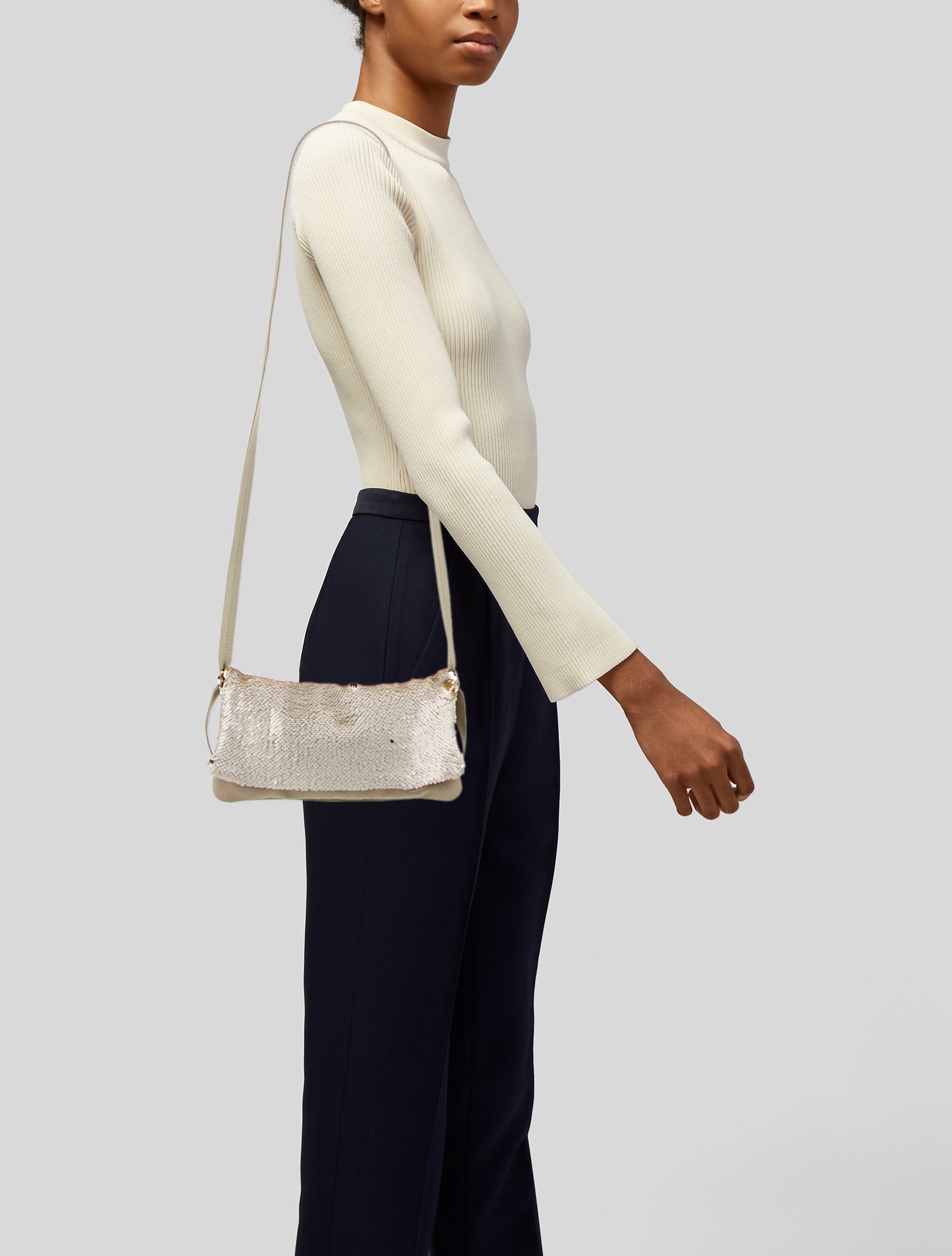 Maje Suede Crossbody Bag