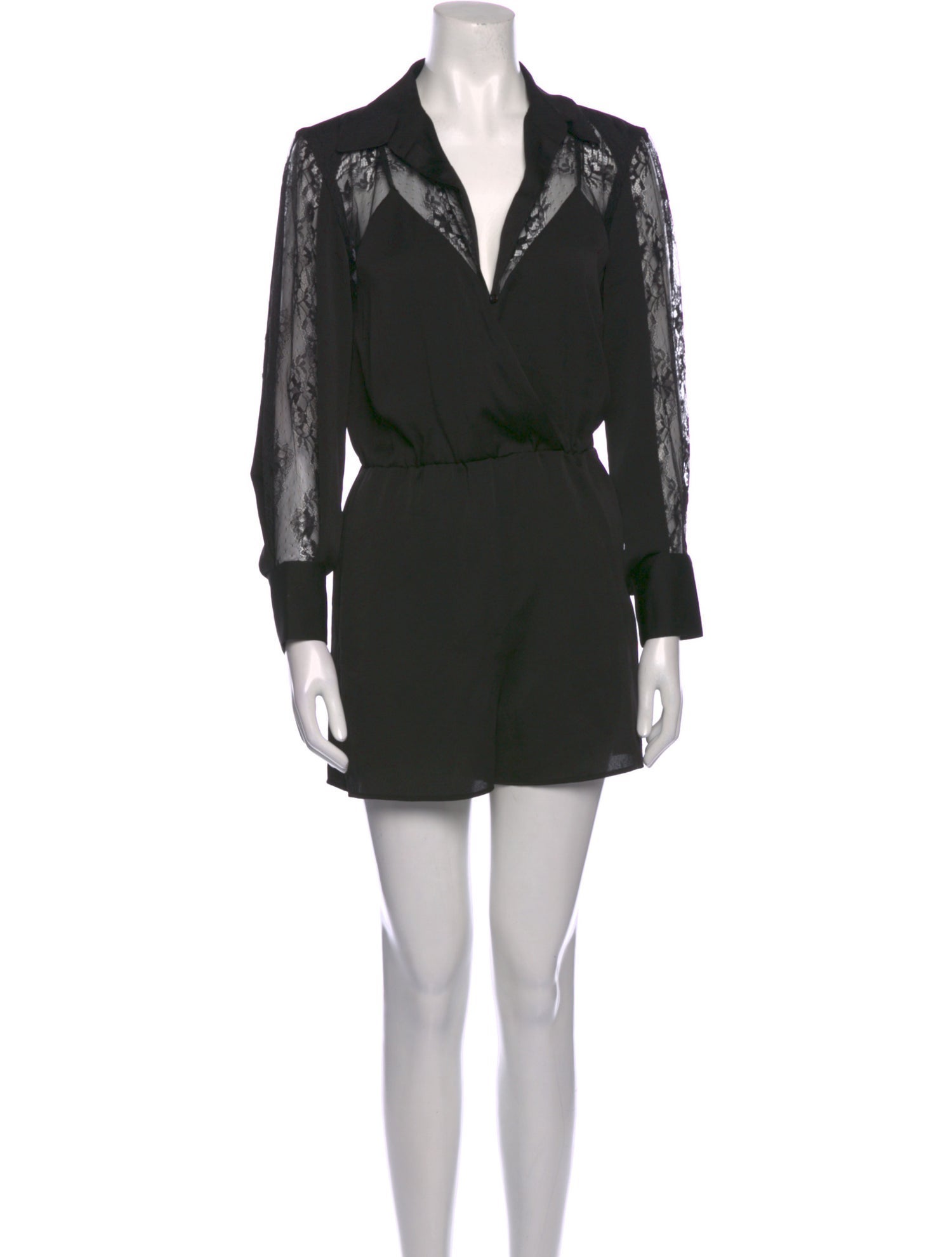 Maje Lace Pattern V-Neck Romper w/ Tags