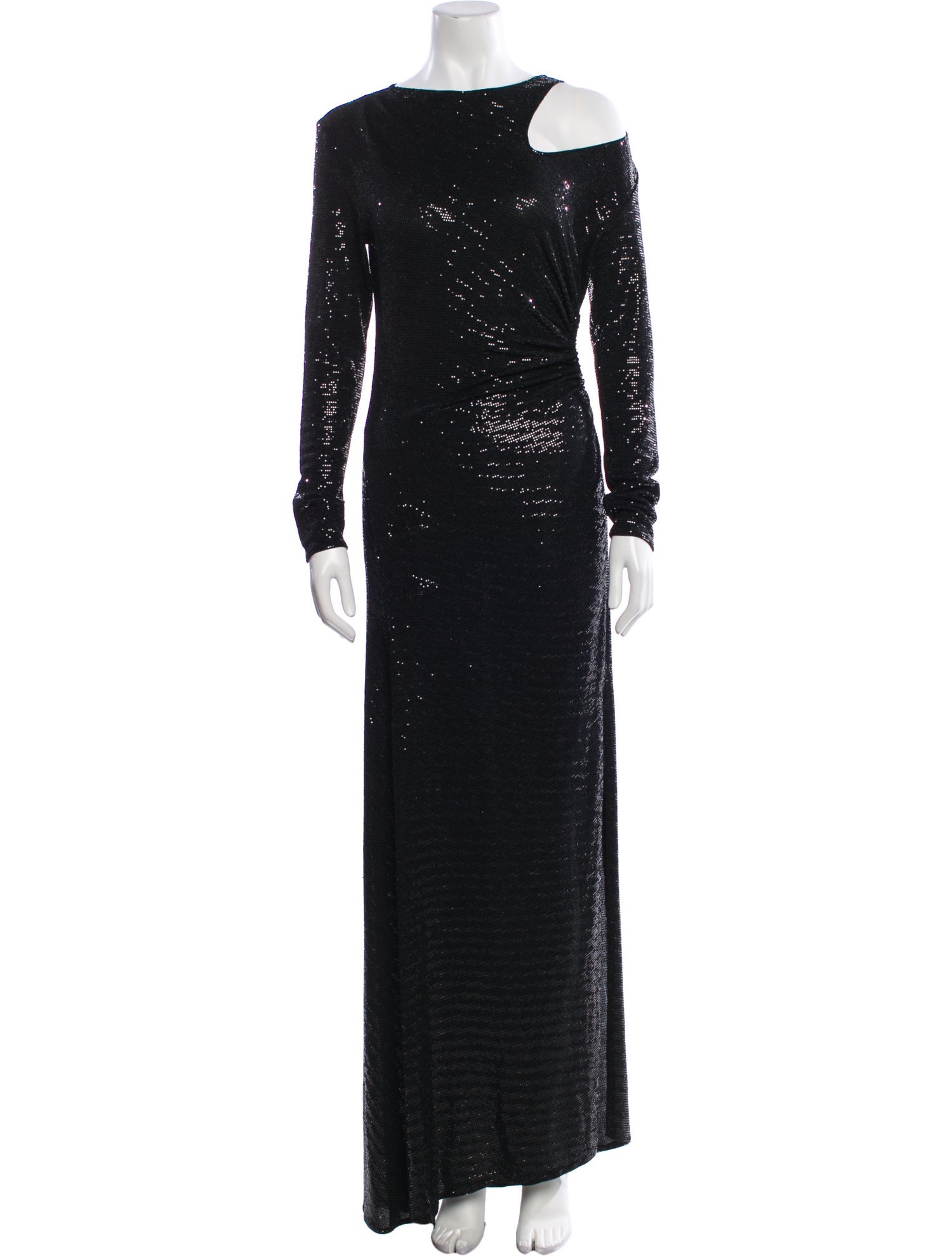 Maje Bateau Neckline Long Dress