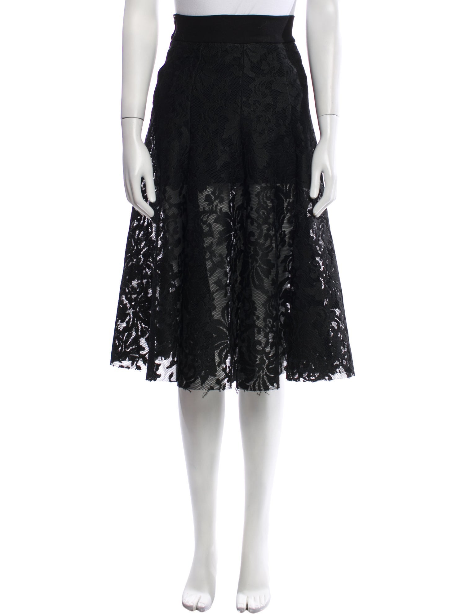 Maje Lace Pattern Knee-Length Skirt w/ Tags
