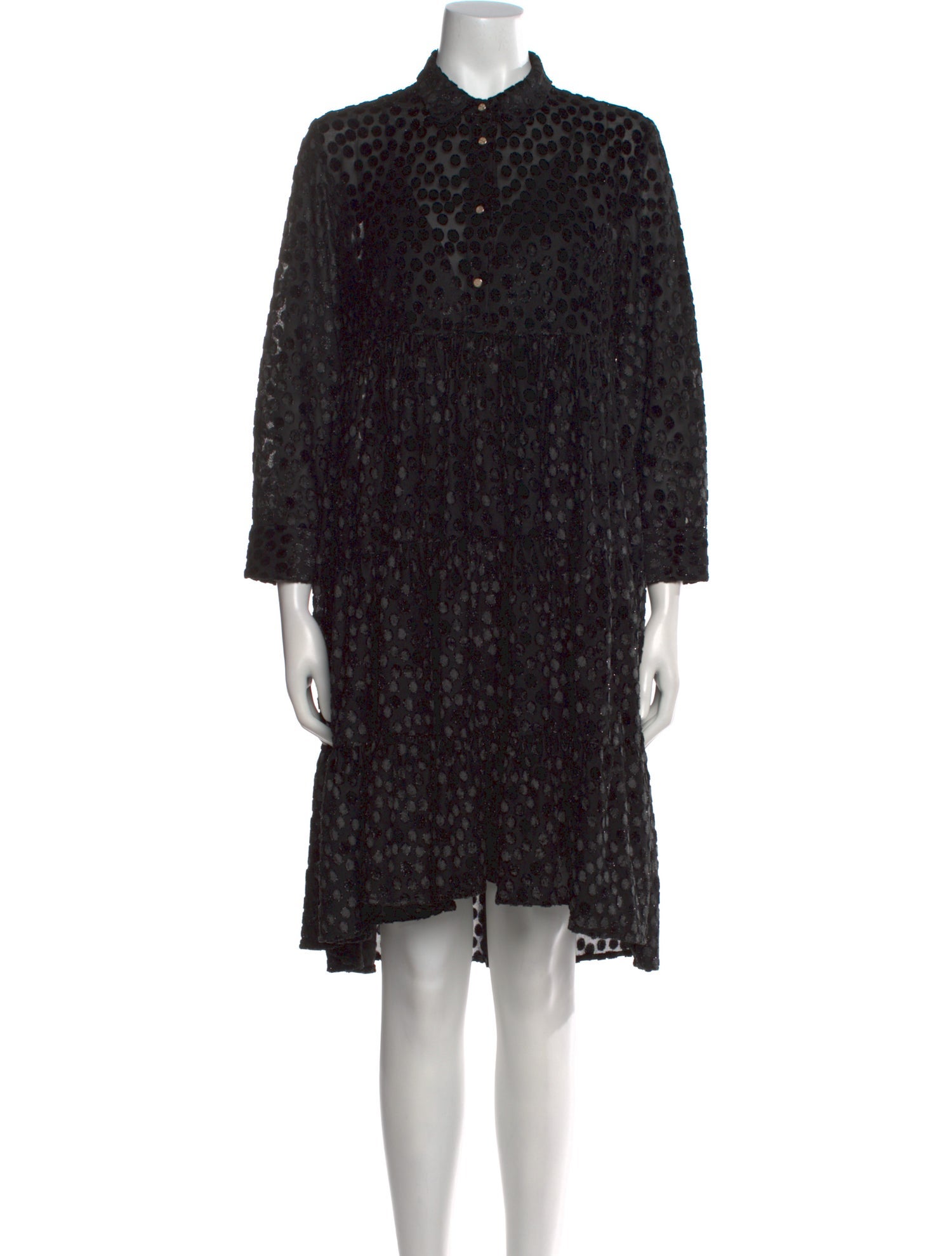 Maje Floral Print Knee-Length Dress