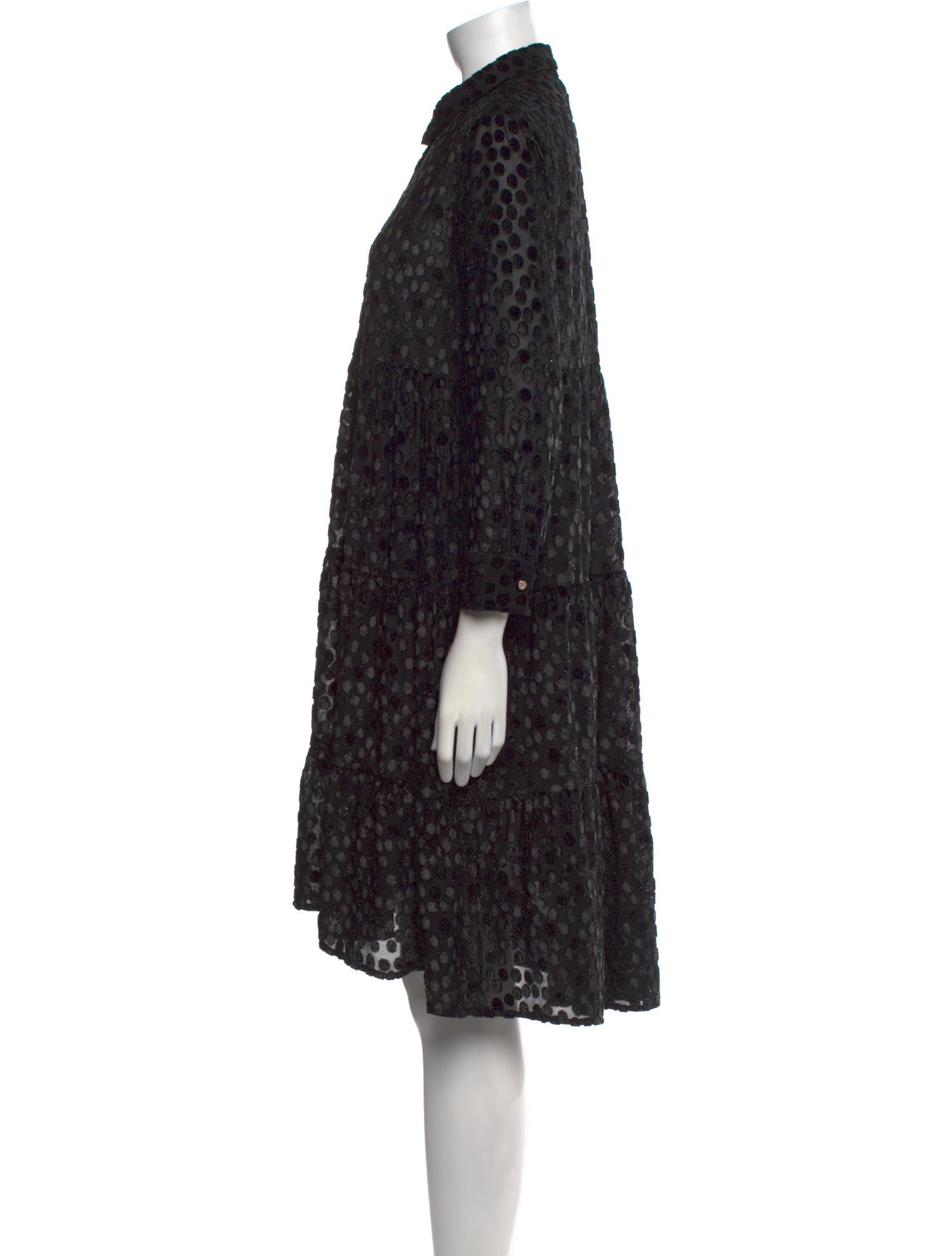 Maje Floral Print Knee-Length Dress