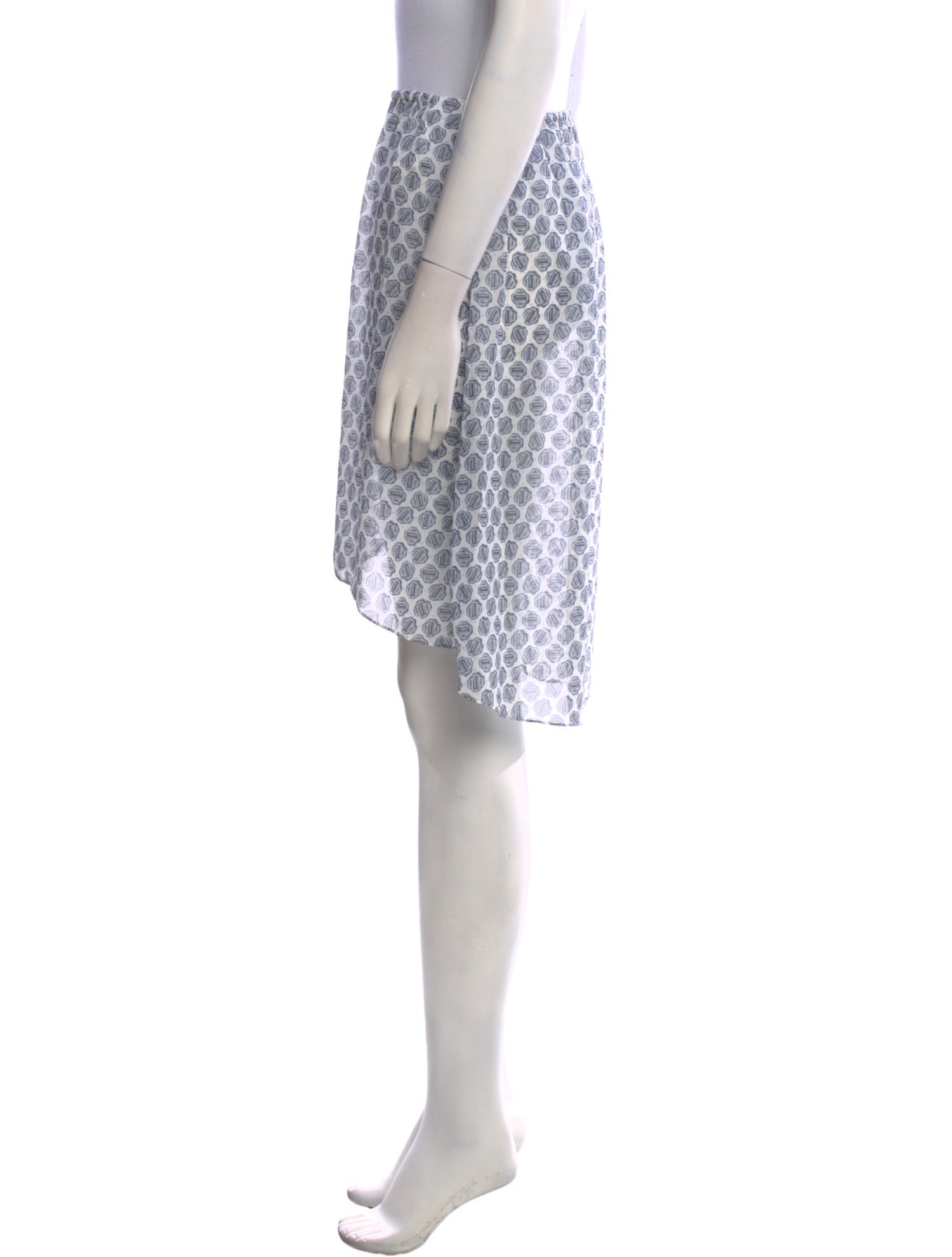 Maje Printed Midi Length Skirt