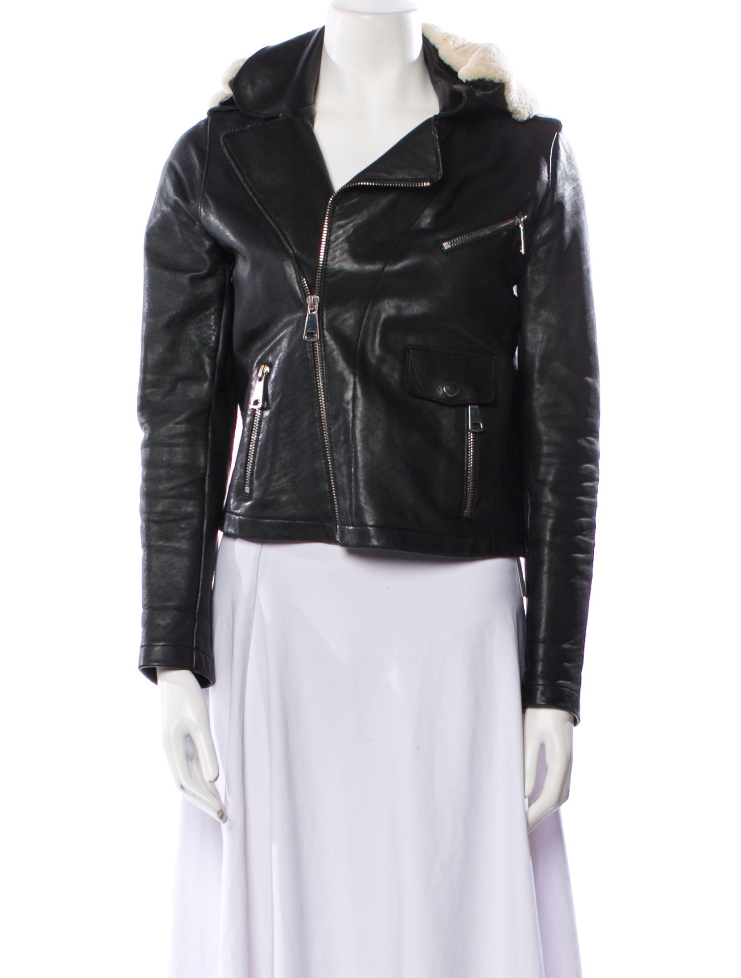 Maje Leather Biker Jacket