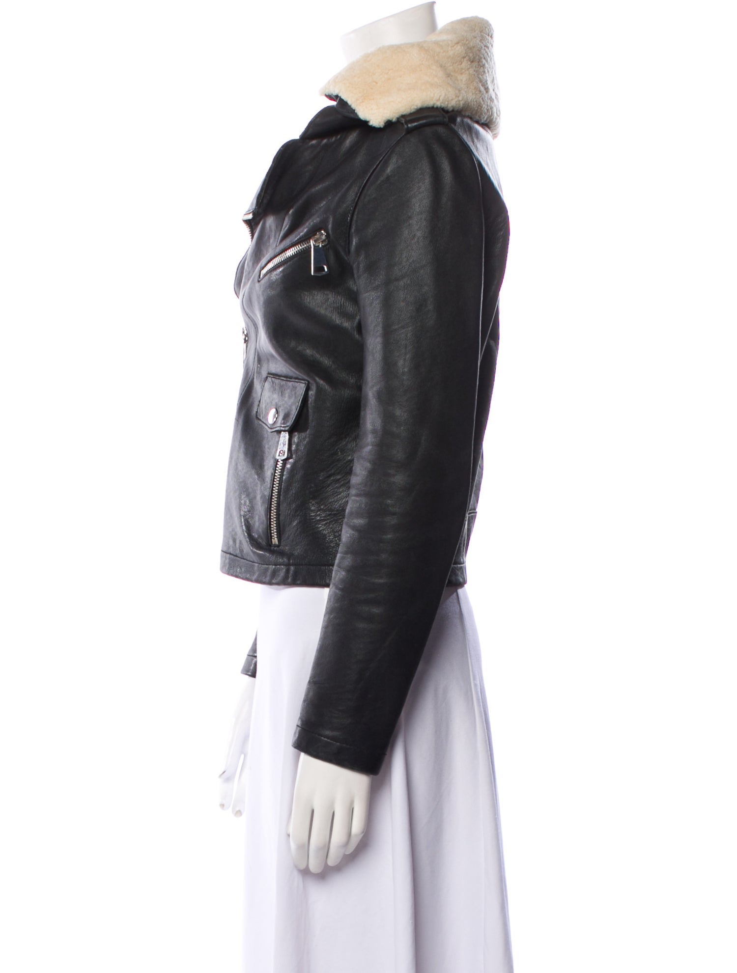 Maje Leather Biker Jacket