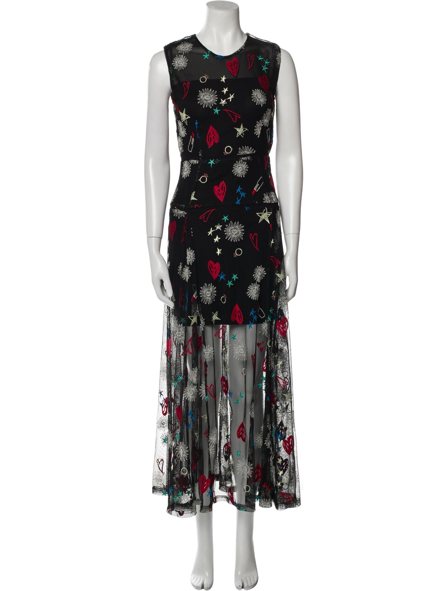 Maje Floral Print Long Dress