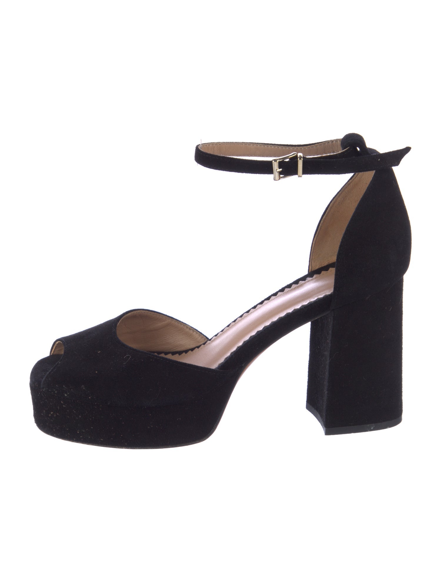 Maje Suede Crystal Embellishments D'Orsay Pumps