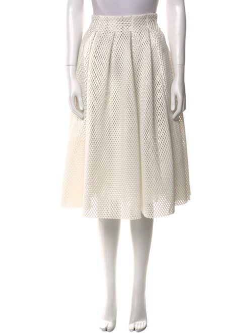 Maje Pleated Accents Knee-Length Skirt