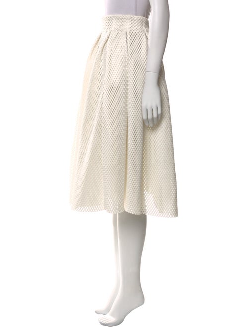 Maje Pleated Accents Knee-Length Skirt