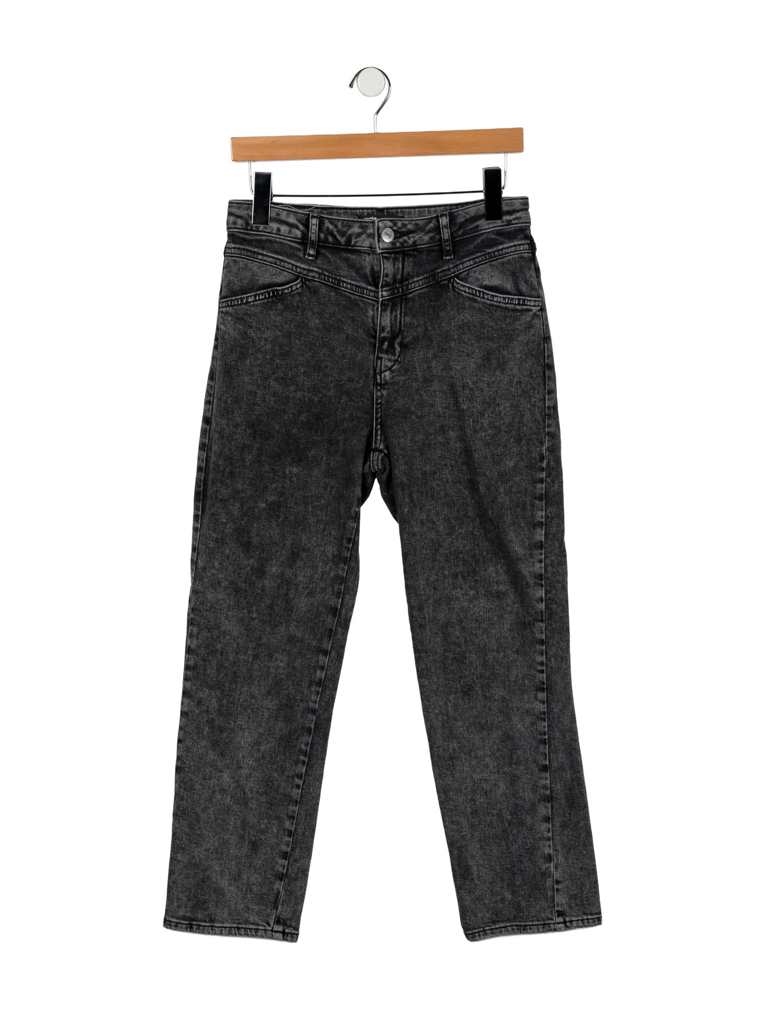 Maje Mid-Rise Straight Leg Jeans