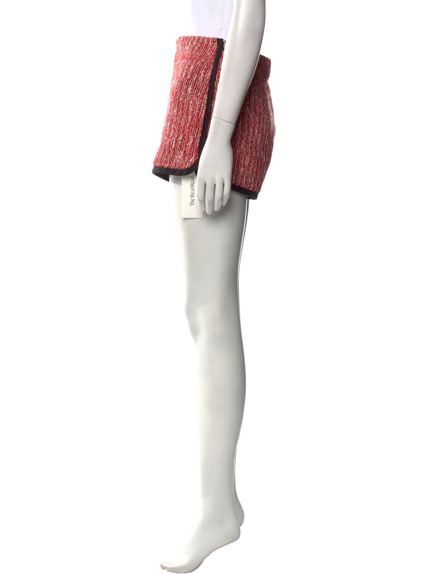 Maje Colorblock Pattern Mini Shorts