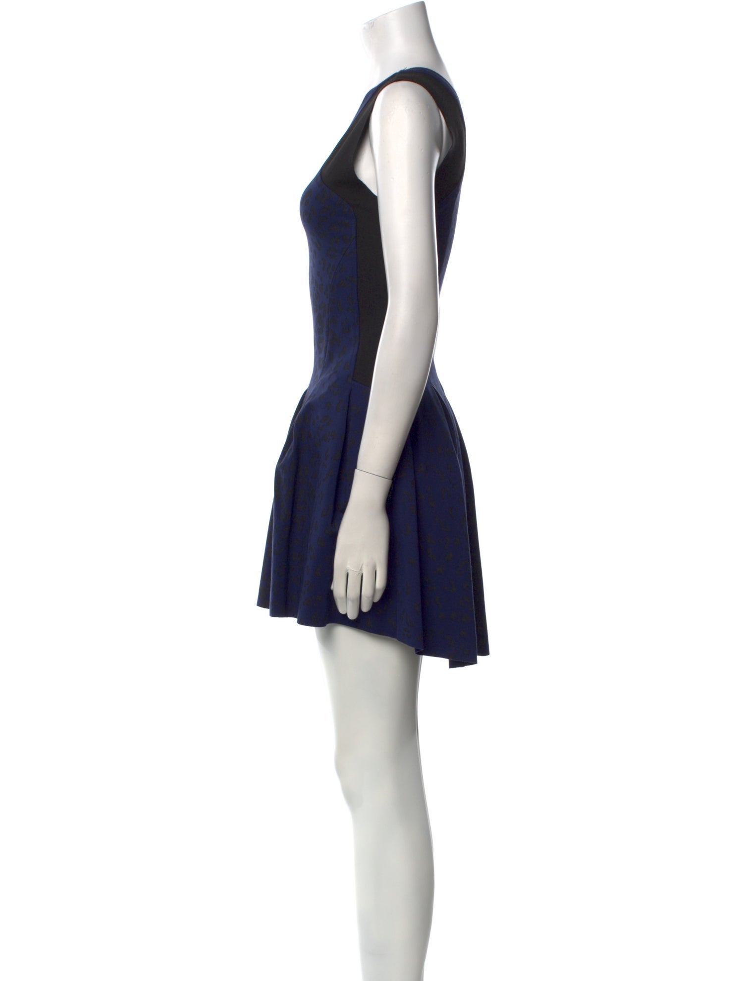 Maje Scoop Neck Mini Dress