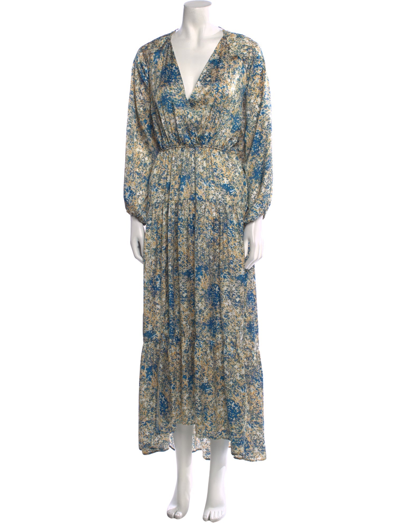 Maje Printed Long Dress