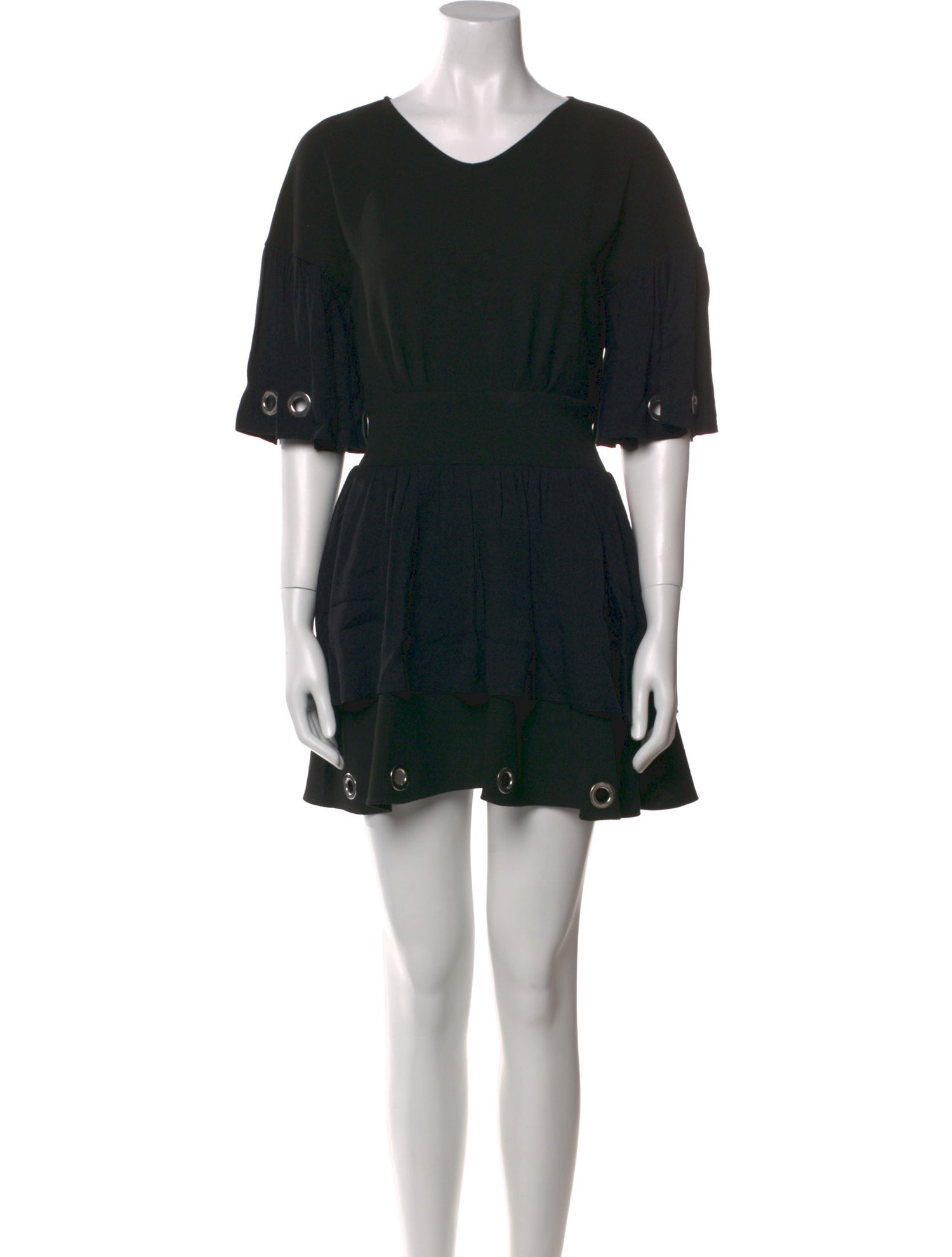 Maje Scoop Neck Mini Dress