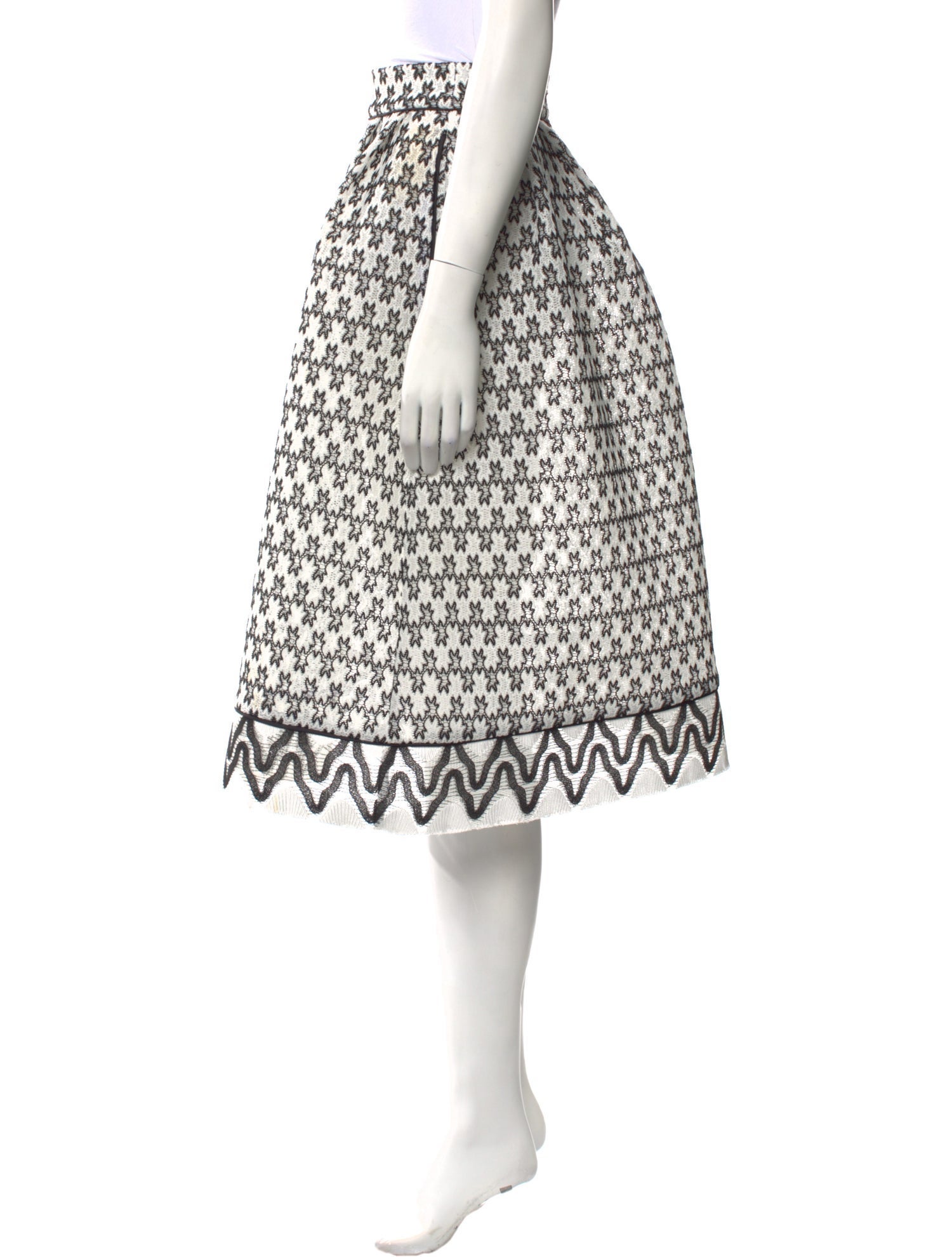 Maje Printed Knee-Length Skirt