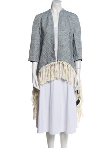 Maje Coats Striped Coat S