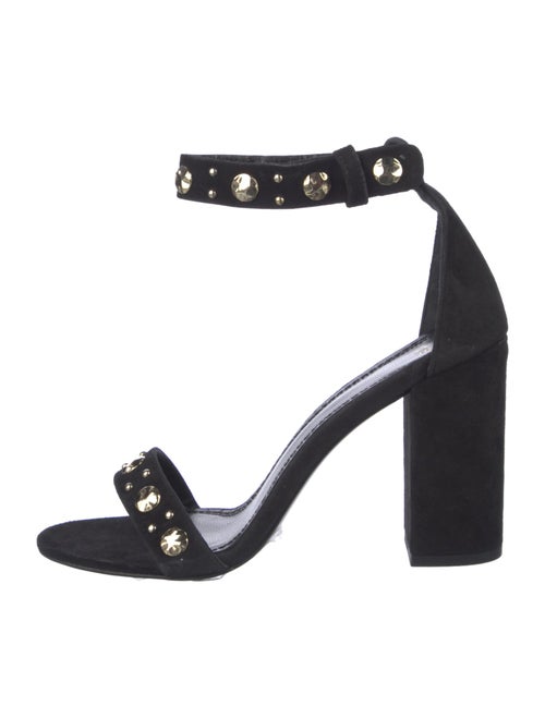Maje Suede Studded Accents Sandals