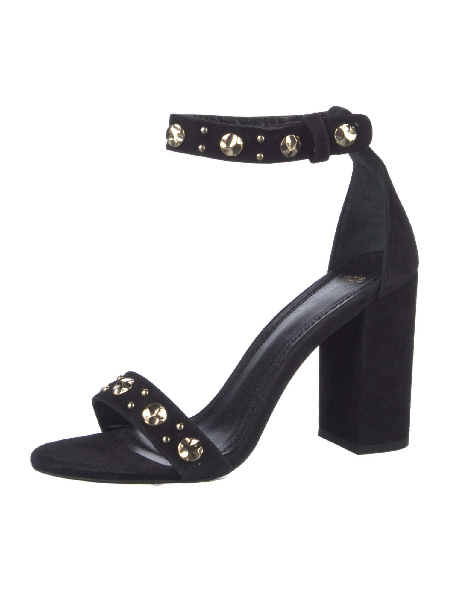 Maje Suede Studded Accents Sandals