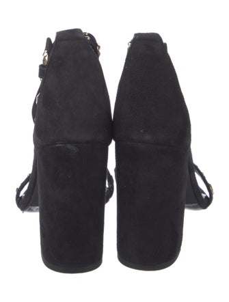 Maje Suede Studded Accents Sandals