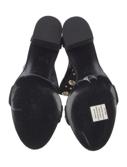Maje Suede Studded Accents Sandals