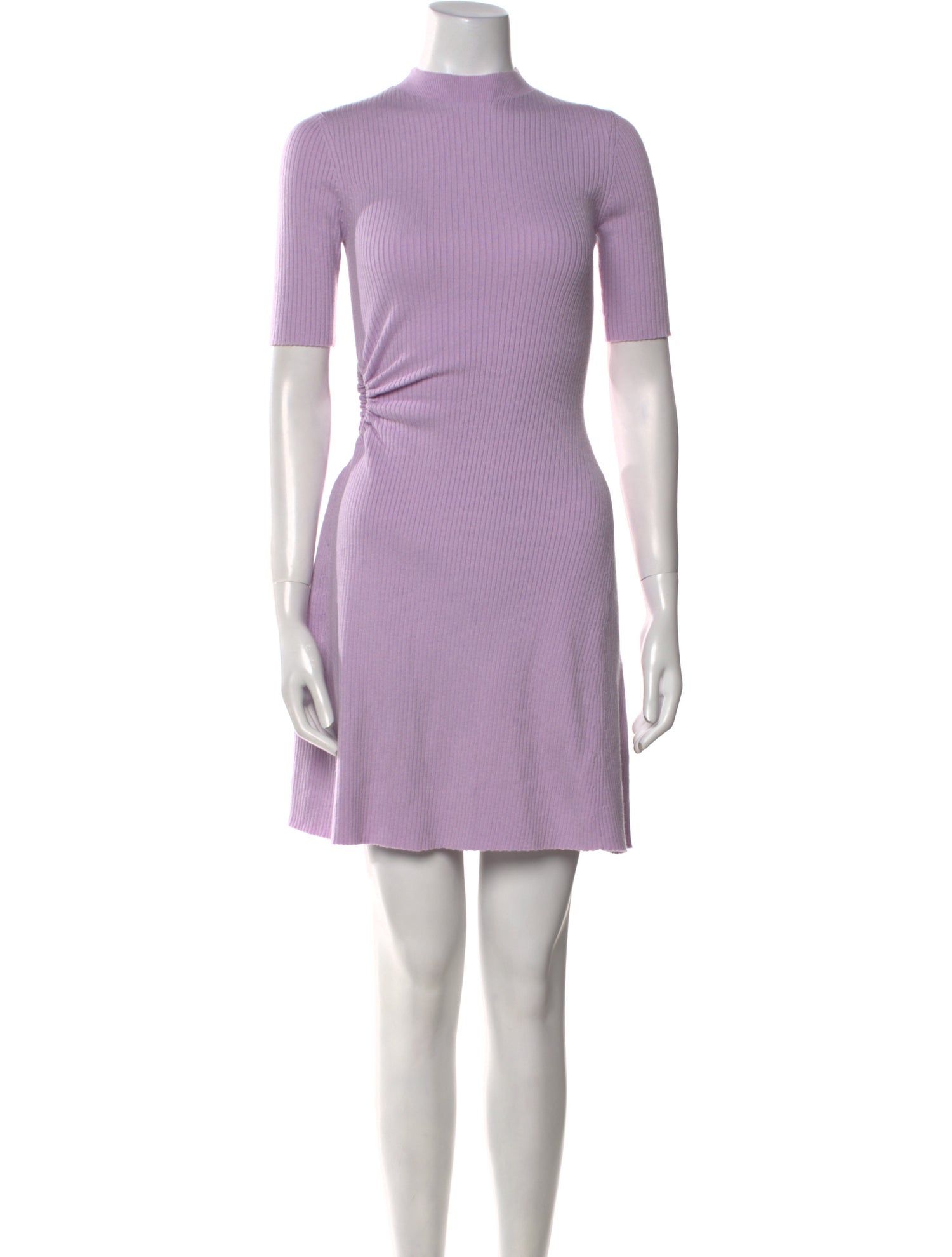 Maje Mock Neck Mini Dress