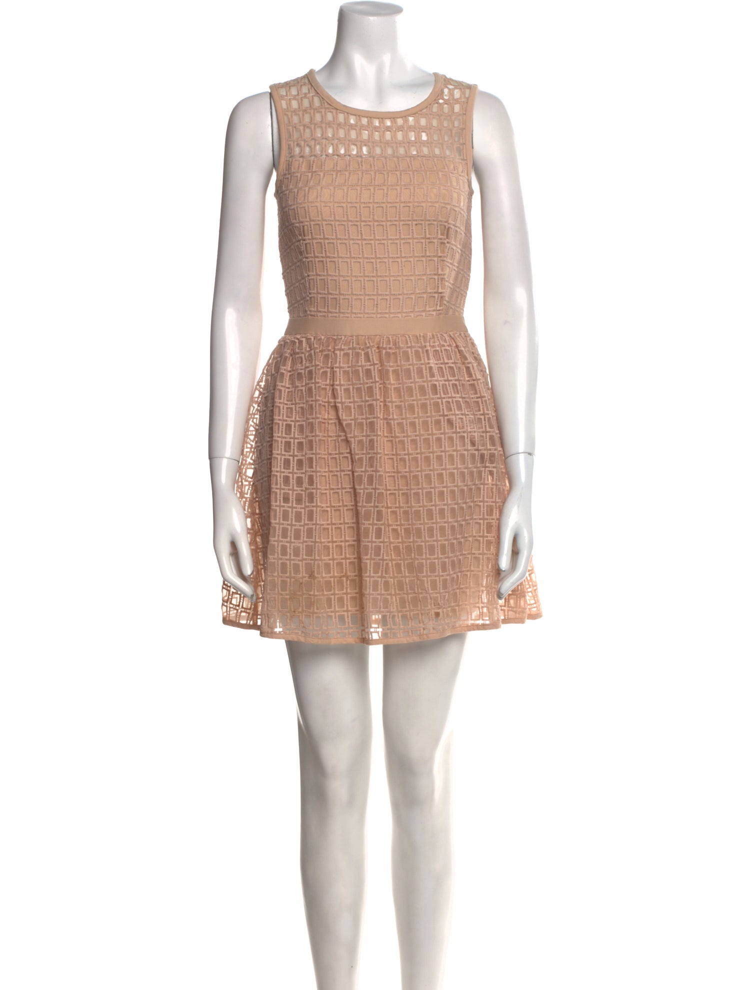 Maje Crew Neck Mini Dress