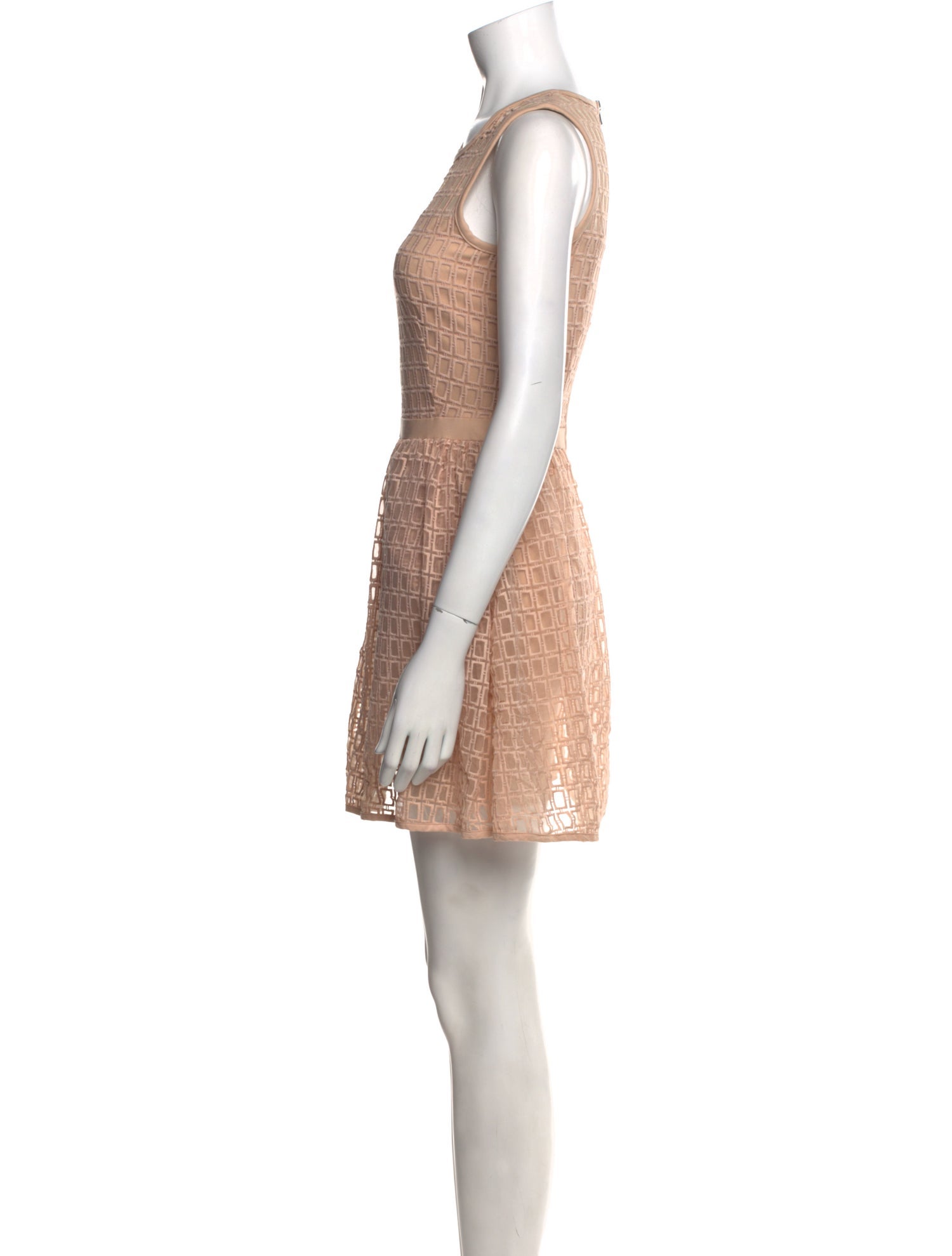 Maje Crew Neck Mini Dress