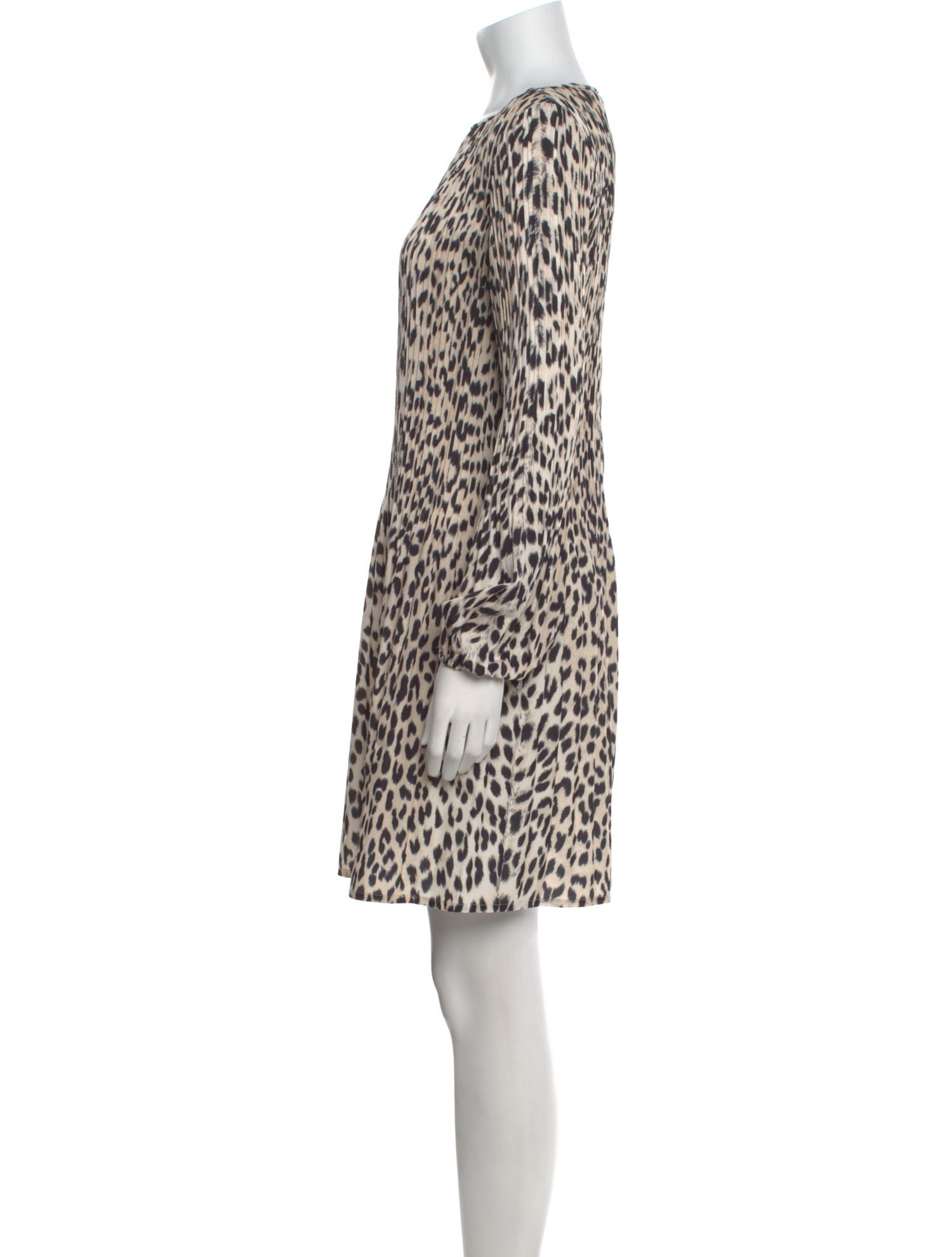 Maje Animal Print Knee-Length Dress